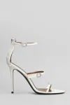 Giuseppe Zanotti Sandals In White Patent Leather In White