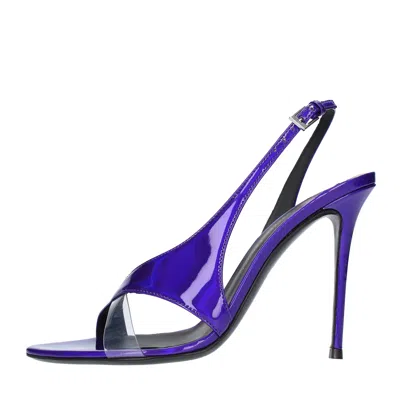Giuseppe Zanotti Sandals Purple In Viola Blu E Verdi