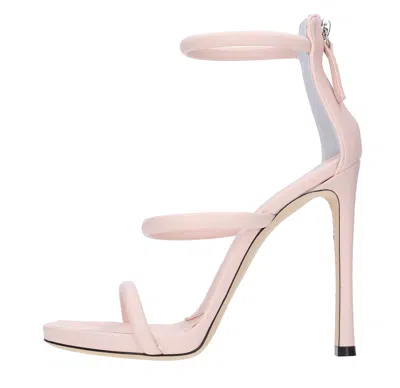 Giuseppe Zanotti Sandals In Rosa Chiari E Naturali