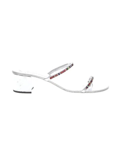 Pre-owned Giuseppe Zanotti Sandals In Silver