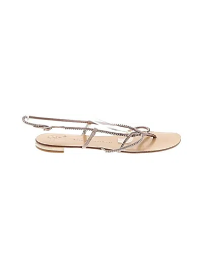 Pre-owned Giuseppe Zanotti Sandals In Tan