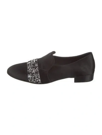 Pre-owned Giuseppe Zanotti Satin Loafers In Brown