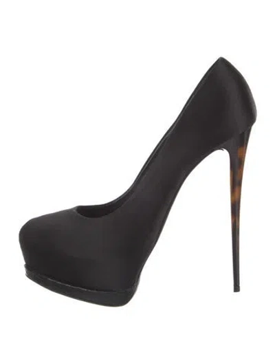 Pre-owned Giuseppe Zanotti Satin Pumps In Black