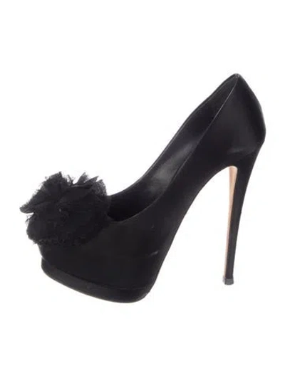 Pre-owned Giuseppe Zanotti Satin Pumps In Blue
