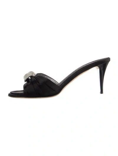 Pre-owned Giuseppe Zanotti Satin Sandals In Blue