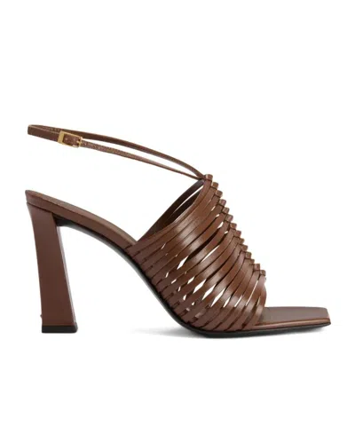 Giuseppe Zanotti Jane Sandalen Mit Eckiger Kappe In Brown