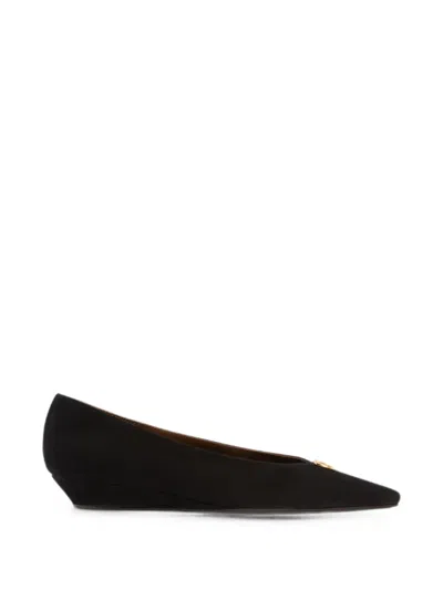 Giuseppe Zanotti Seal Flats In Black