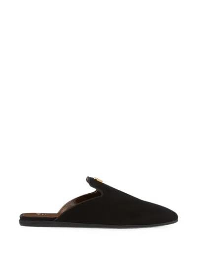 Giuseppe Zanotti Seal Slipper In Black