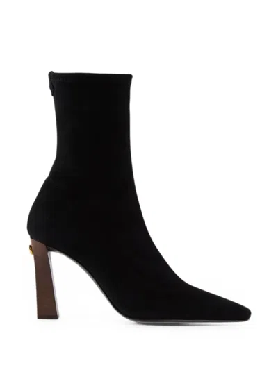 Giuseppe Zanotti Seal Stretch Bootie 90 In Black