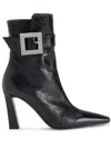 Giuseppe Zanotti Seattle Buckle Leather Ankle Boots In Black