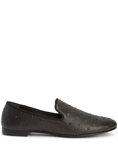 Giuseppe Zanotti Seymour Leather Loafers In Black