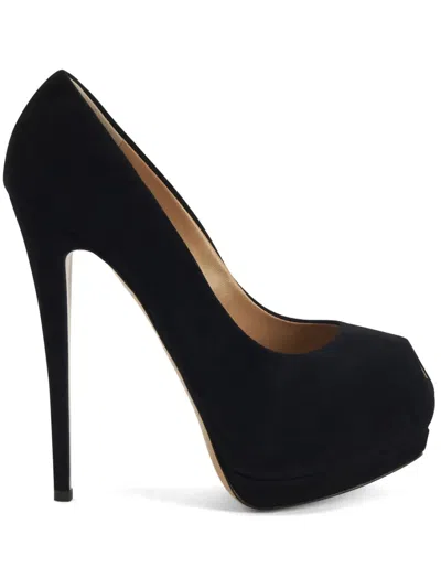 Giuseppe Zanotti Sharon 130mm Suede Pumps In Black