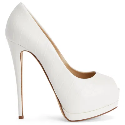 Giuseppe Zanotti Sharon 露趾高跟鞋 In White