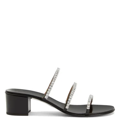 Giuseppe Zanotti Shiny Mignon In Black