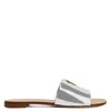 Giuseppe Zanotti Shirley Metallic Sandals In Silver