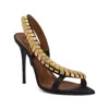 Giuseppe Zanotti 105mm Dafne Satin Slingback Sandals In Black