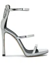 Giuseppe Zanotti Stiletto Sandals In Argento