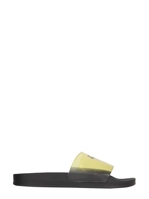 Giuseppe Zanotti Brett slides - Yellow
