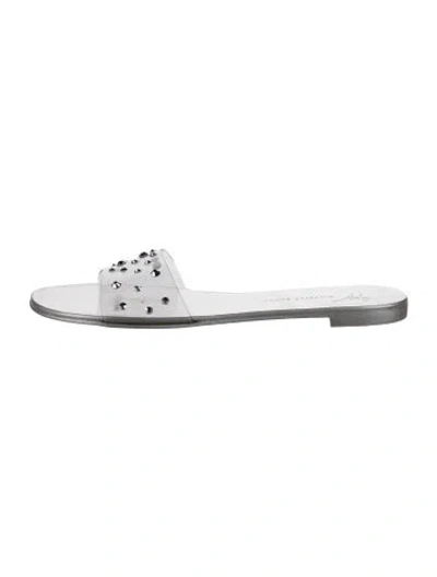 Pre-owned Giuseppe Zanotti Slides In Clear