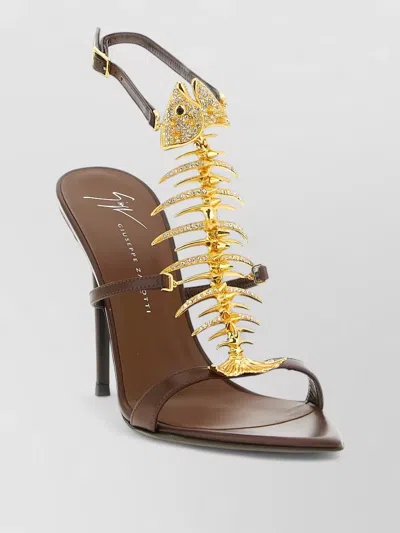 Giuseppe Zanotti Slim 2.0 Sandals Pointed Toe Stiletto In Multi
