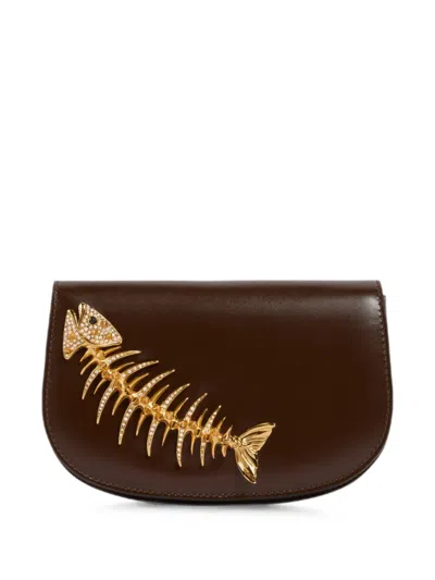 Giuseppe Zanotti Slim Bag In Brown