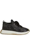 Giuseppe Zanotti Snakeskin-effect Lace-up Sneakers