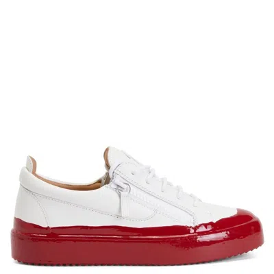 Pre-owned Giuseppe Zanotti Sneakers - Red Frankie Match - Brand W/box - 7 Day Returns