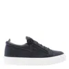Giuseppe Zanotti Zip-detail Lace-up Sneakers In Black