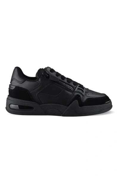 Giuseppe Zanotti Gz-ghost Sneakers In Black Suede And Leather In Multi