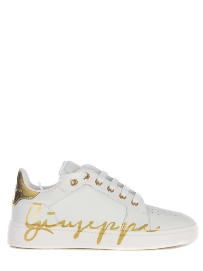 Giuseppe Zanotti Trainers  Gz94 Made Of Leather In Bianco