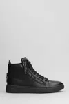 Giuseppe Zanotti Gz 94 Leather Sneakers In Black