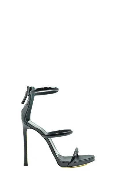 Giuseppe Zanotti Black Leather Pumps In Multicolor