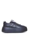 Giuseppe Zanotti League Quilted Round Toe Platform Sneakers In Negro