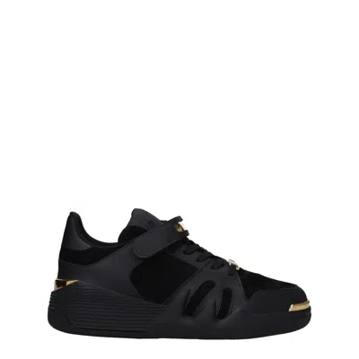 Giuseppe Zanotti Man Sneakers Black Size 8 Leather