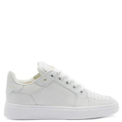 Giuseppe Zanotti Low-top Perforated Sneakers In White