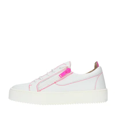 Giuseppe Zanotti Sneakers White In Bianco Chiari E Naturali
