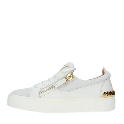 Giuseppe Zanotti Sneakers White In Bianco Chiari E Naturali