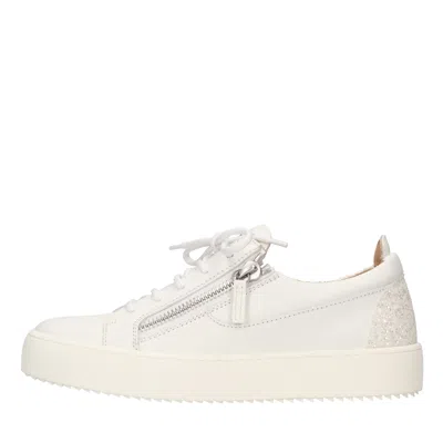 Giuseppe Zanotti Sneakers White In Bianco Chiari E Naturali