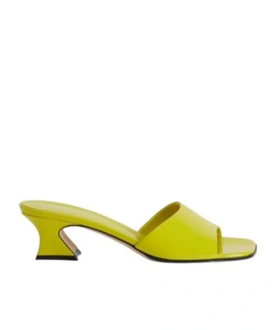 Giuseppe Zanotti Solhene 45 Kitten Heel Sandals In Yellow