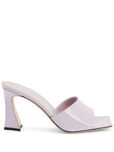 Giuseppe Zanotti Woman Sandals Lilac Size 6 Soft Leather In Purple