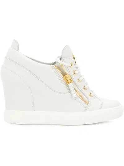 Giuseppe Zanotti 'sonya' Wedge Sneakers In White