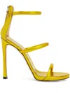 Giuseppe Zanotti Metallic-effect High-heeled Sandals In Gold