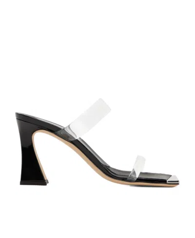 Giuseppe Zanotti Square-headed High-heeled Sandals In Black