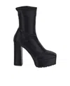 Giuseppe Zanotti Aureliee Stretch-leather Platform Sock Boots In Black