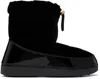 Giuseppe Zanotti Ssense Exclusive Black Quilted Boots In Black
