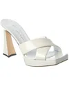 Giuseppe Zanotti Vanilla 85 Leather Platform Sandal In White