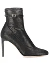 Giuseppe Zanotti Stiletto Ankle Boots In Grigio Scuro