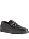 Giuseppe Zanotti Studded Leather Loafers In Black