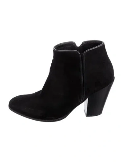 Pre-owned Giuseppe Zanotti Suede Boots In Black