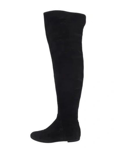 Pre-owned Giuseppe Zanotti Suede Boots In Black